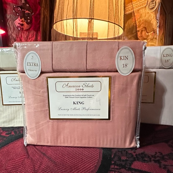 King Size Blush Pink Bedding Set - Picture 1 of 12